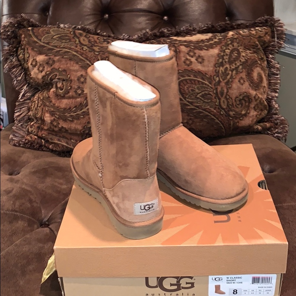 UGG Classic Short Boots, Chestnut Size 8